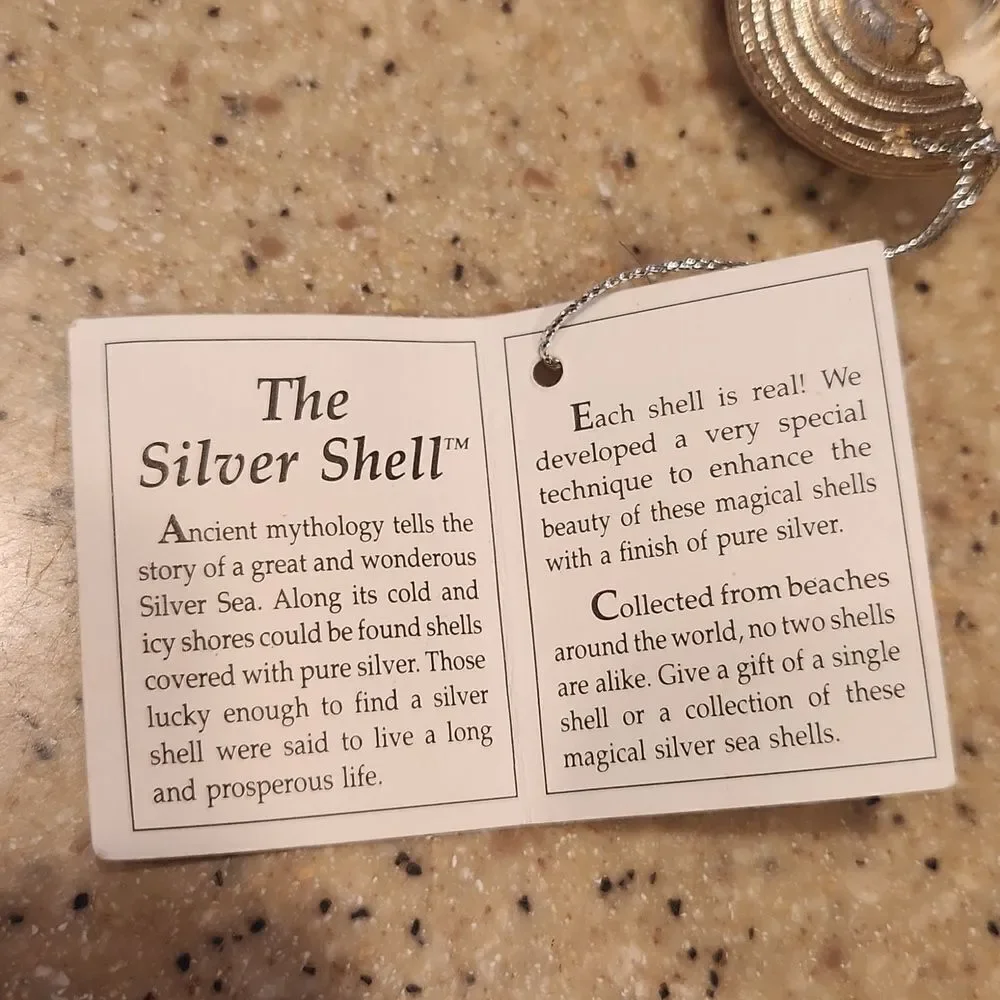 Silver Shell Christmas Ornament Prosperity Tree Farms New